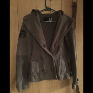Grey Women’s Peacoat from PacSun